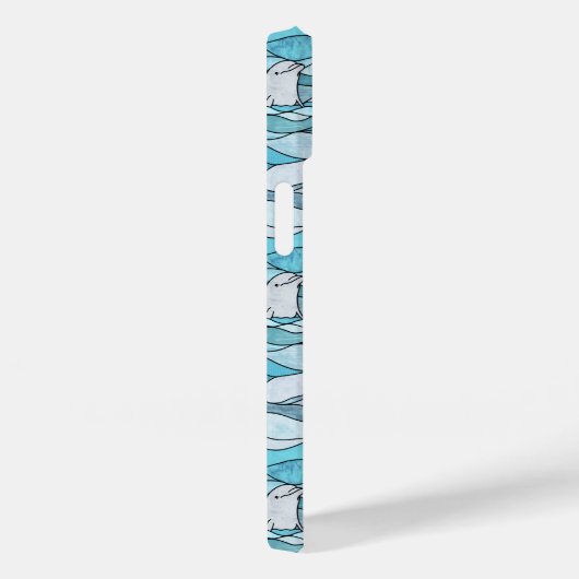 Blaue Ozeanklumpen Case-Mate iPhone Hülle (Rückseite / Rechts)