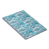Blaue Ozeanklumpen Notizblock (Rechte Seite)