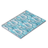 Blaue Ozeanklumpen Notizblock (Linke Seite)