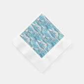 Blaue Ozeanklumpen Serviette (Ecke)