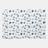 Blaue Ozeankreaturen von Wedgewood! Geschirrtuch (Horizontal)