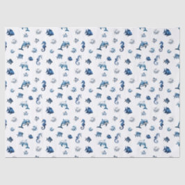 Blaue Ozeankreaturen von Wedgewood! Seidenpapier