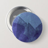 Blaue Ozeannatur abstrakte Malkunst Button (Vorne & Hinten)