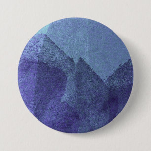 Blaue Ozeannatur abstrakte Malkunst Button