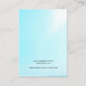 Blaue Ozeanszene Visitenkarte (Rückseite)