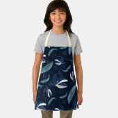 Blaue Ozeanwale Schürze (Insitu)