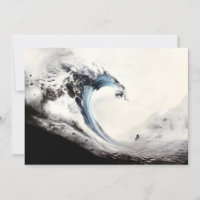 Blaue Ozeanwelle