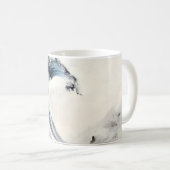 Blaue Ozeanwelle Kaffeetasse (VorderseiteRechts)