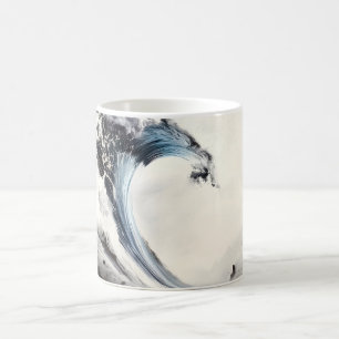 Blaue Ozeanwelle Kaffeetasse