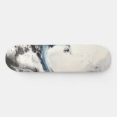 Blaue Ozeanwelle Skateboard (Horizontal)