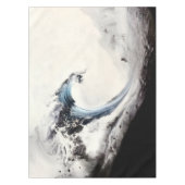 Blaue Ozeanwelle Tischdecke (Vorderseite)