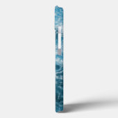 Blaue Ozeanwellen Case-Mate iPhone Hülle (Rückseite / Links)