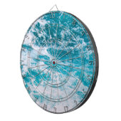 Blaue Ozeanwellen Dartscheibe (Vorderseite rechts)