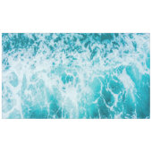 Blaue Ozeanwellen Erforschen Tischdecke (Vorderseite (Horizontal))