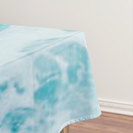 Blaue Ozeanwellen Erforschen Tischdecke (Beispiel)