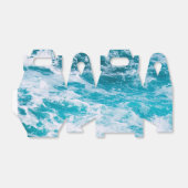 Blaue Ozeanwellen Geschenkschachtel (Ungefaltet)