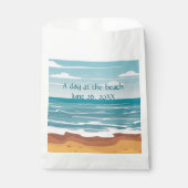 Blaue Ozeanwellen Geschenktütchen (Vorderseite)