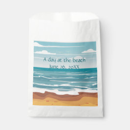 Blaue Ozeanwellen Geschenktütchen