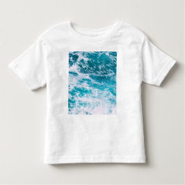 Blaue Ozeanwellen Kleinkind T-shirt