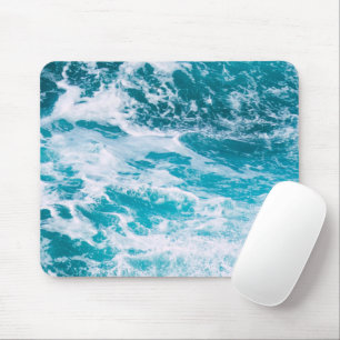 Blaue Ozeanwellen Mousepad