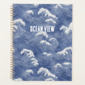 Blaue Ozeanwellen Planer (Vorderseite)