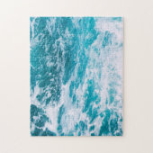 Blaue Ozeanwellen Puzzle (Vertikal)