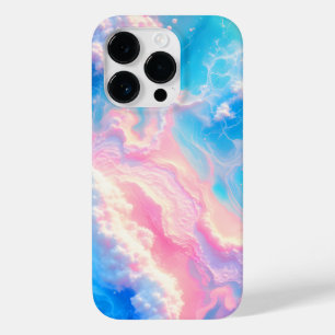 Blaue Ozeanwellen Rosa Sommer Meer Strand Türkis  Case-Mate iPhone 14 Pro Hülle