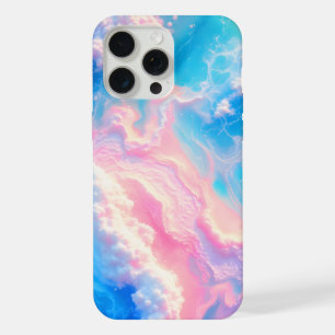 Blaue Ozeanwellen Rosa Sommer Meer Strand Türkis iPhone 15 Pro Max Hülle