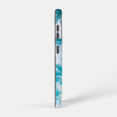 Blaue Ozeanwellen Samsung Galaxy Hülle (Rechte Seite)