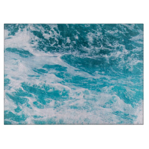 Blaue Ozeanwellen Schneidebrett