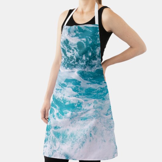 Blaue Ozeanwellen Schürze (InSitu)