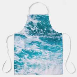 Blaue Ozeanwellen Schürze