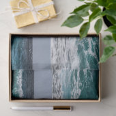 Blaue Ozeanwellen Seidenpapier (Geschenk)