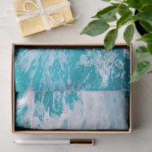 Blaue Ozeanwellen Seidenpapier (Geschenk)