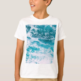Blaue Ozeanwellen T-Shirt