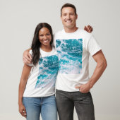 Blaue Ozeanwellen T-Shirt (Unisex)