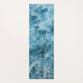 Blaue Ozeanwellen Yogamatte (Rückseite)