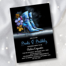 Blaue Pailletten-Stiefel und prickelnde Bridal Sho