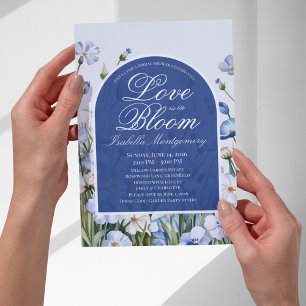 Blaue-Palette-Wildflower-Liebe steht in voller Blü Einladung