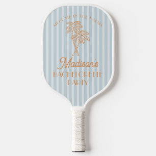 Blaue Palm Spring Pastell Strand Junggesellinnenab Pickleball Schläger
