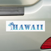 Blaue Palme Hawaiis Autoaufkleber (Auf Auto)