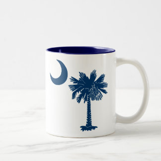 Blaue Palmetto-South- CarolinaTasse Zweifarbige Tasse