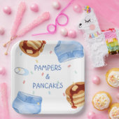 Blaue Pampers und Crêpes Teller (Party)