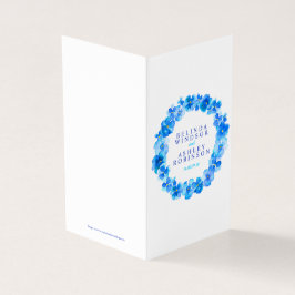 Blaue Pansy Art Hochzeitskalender