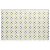 Blaue Pansy on Yellow - Stoff (Yard (91,4 cm))