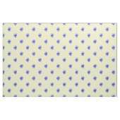 Blaue Pansy on Yellow - Stoff (Fat Quarter (45,7 x 55,9 cm))