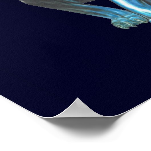 BLAUE PANTHER POSTER (Ecke)