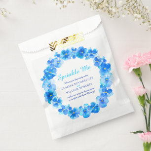 Blaue Pantolette Aquarell Hochzeitsbrille mich Kon Geschenktütchen