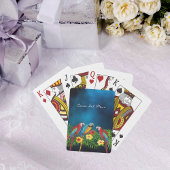 Blaue Papageien, tropischer Name Spielkarten