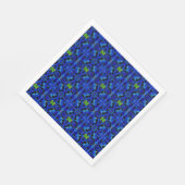 Blaue Papierservietten (Ecke)